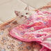 luciphia 1 pack 3 small 23x16 inch super soft fluffy premium fleece pet blank blanket flannel throw brown/pink/white