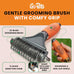 Gopets 2-in-1 dematting comb for dogs and cats, double-sided dog brush for shedding and deshedding