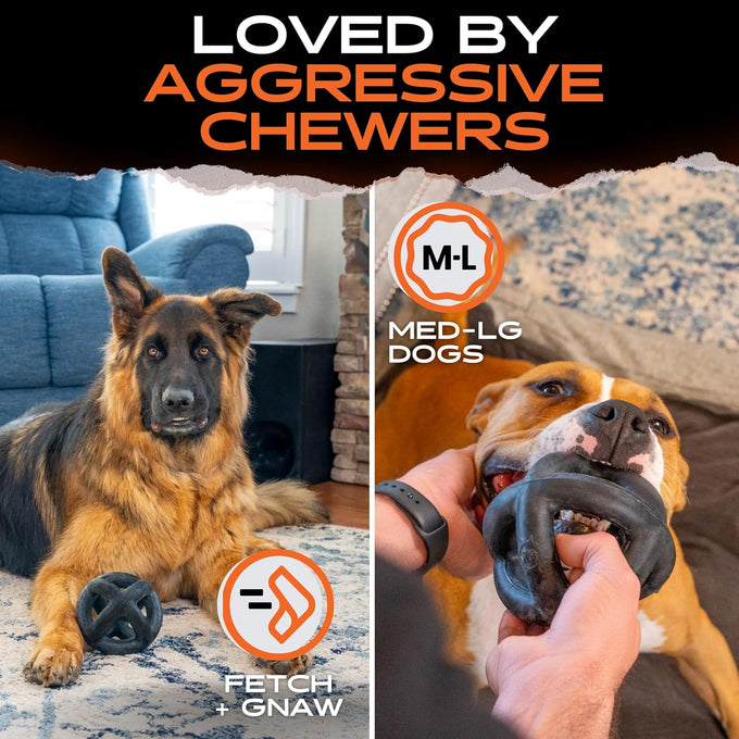 Monster K9 Ring Ball Virtually Indestructible Lifetime Guaranteed 5.5" Medium Large Breeds
