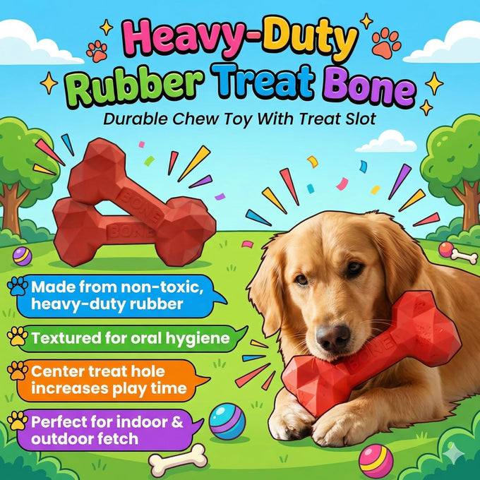 Interactive Self-Rolling Dog Toy Play Set for Puppies & Small-Medium Dogs - Includes Smart Ball, Rubber Bone & Plush Dinosaur