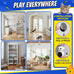 Interactive 2-in-1 Laser Pointer Cat Toy with Flying Bird and Smart Moving Wand