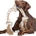 Fida Cotton Rope Dog Toy for Large/Medium Aggressive Chewers, 3 Feet 5 Knots, Tug of War and Teeth Cleaning
