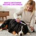 stainless steel poodle detangling pet comb with long and short teeth for dogs and cats grooming