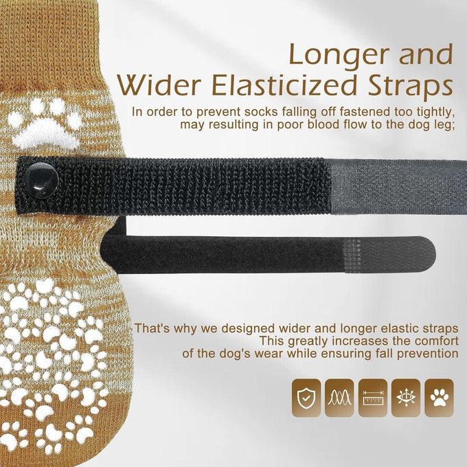 Expwlorer Anti Slip Dog Socks for Small Medium Large Senior Dogs with Traction Control Boots and Paw Protectors