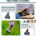 hygger electric aquarium gravel cleaner, 528gph fish tank vacuum, 5-in-1 automatic sand washer water changer cleaning kit