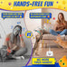 Automatic Flying Bird Feather Cat Toy for Indoor Cats with Sticky Suction Base and USB Rechargeable Electric Teaser