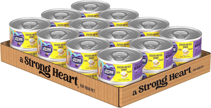 A Strong Heart Wet Dog Food, Chicken & Rice Dinner - 5.5oz, 24-Pack