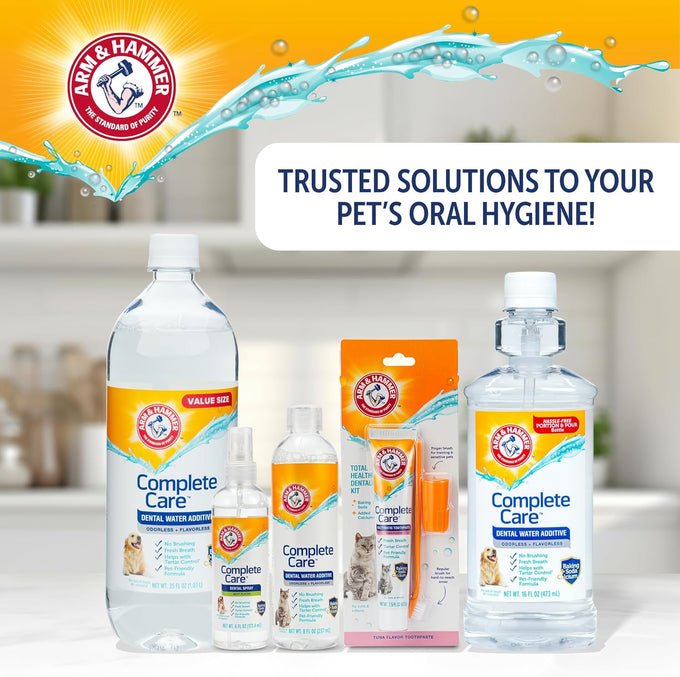 Arm & Hammer Complete Care Dog Dental Spray, 6 Fl Oz, Mint Flavor, Brushless Breath Freshener with Baking Soda and Calcium