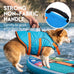 Asenk Dog Life Jacket for Swimming, Boating, Reflective & Adjustable, Small to Large Dogs, Blue, Size S