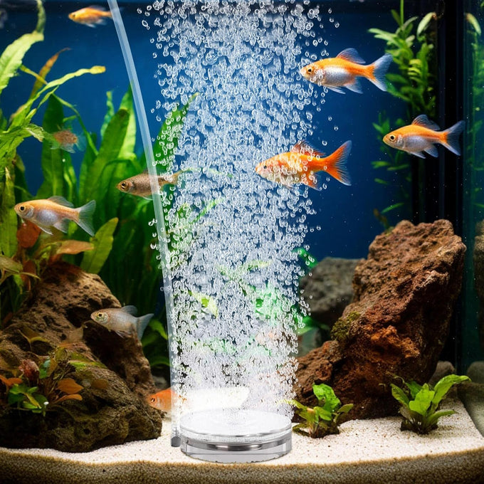 hygger transparent acrylic air stone aquarium bubbler kit with air tube ultra silent bubble stone