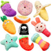 SZKOKUHO 9 Pack Small Dog Squeaky Plush Toys, variety colors, cute designs for puppies and small dogs