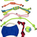 jalousie small medium breed puppy squeaky plush toys multipack 24 pieces gift