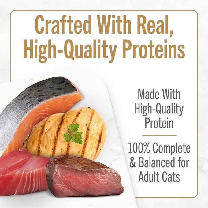 pate variety pack of purina fancy feast savory centers with chicken salmon beef and tuna
