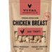 Vital Essentials Freeze Dried Chicken Breast Dog Treats, 2.1 oz Grain Free, Single Ingredient, Premium Quality, Raw