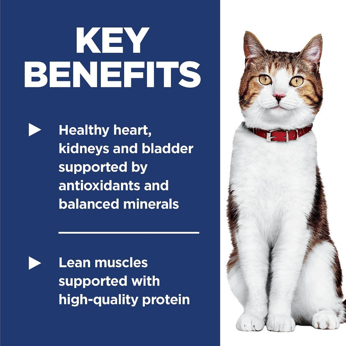 Hill's Science Diet Adult 7+ Dry Cat Food, Chicken, 7 lb. Bag