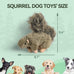 All for Paws large interactive dog squirrel plush squeaky toy for puppy enrichment and stimulation