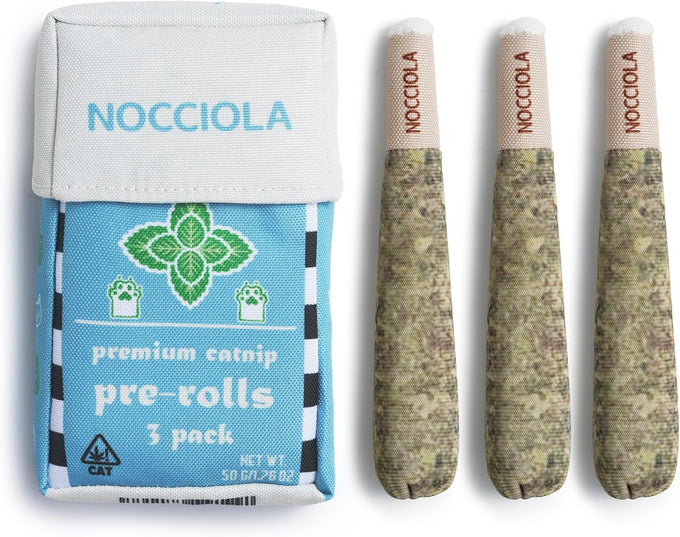 Nocciola 3 pack catnip toys for cats, funny cat toys with 100% pure organic catnip, safe kitten teething chew and kicker toys