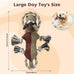 iokheira auburn dog toys for aggressive chewers, tough indestructible squeaky toys for large dogs