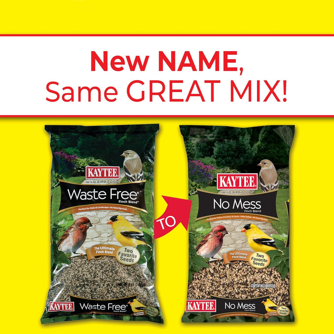 Kaytee no mess finch seed and nyjer blend, 8 pounds, attracts goldfinches and chickadees