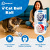 flexible cat scratcher bundle with built-in ball track - corrugated cardboard, magnetic design, foldable space saving for indoor cats