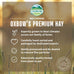 Oxbow organic meadow hay, usda certified, 100% natural, 40oz bag for small pet rabbits and guinea pigs
