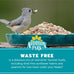 Audubon Park 12 lb No Mess Wild Bird Seed Blend with Sunflower Hearts & Peanut Pieces for Outside Feeders