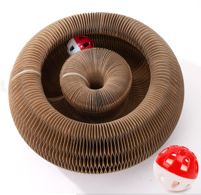 CusieryMax Cat Ball Adventure, Interactive Mental & Physical Exercise for Indoor Cats, 3-in-1 Multifunctional Toy