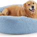 Bedsure Calming Dog Bed, 30-inch Donut Washable Medium Pet Bed, Faux Fur, Camel, 45 lbs