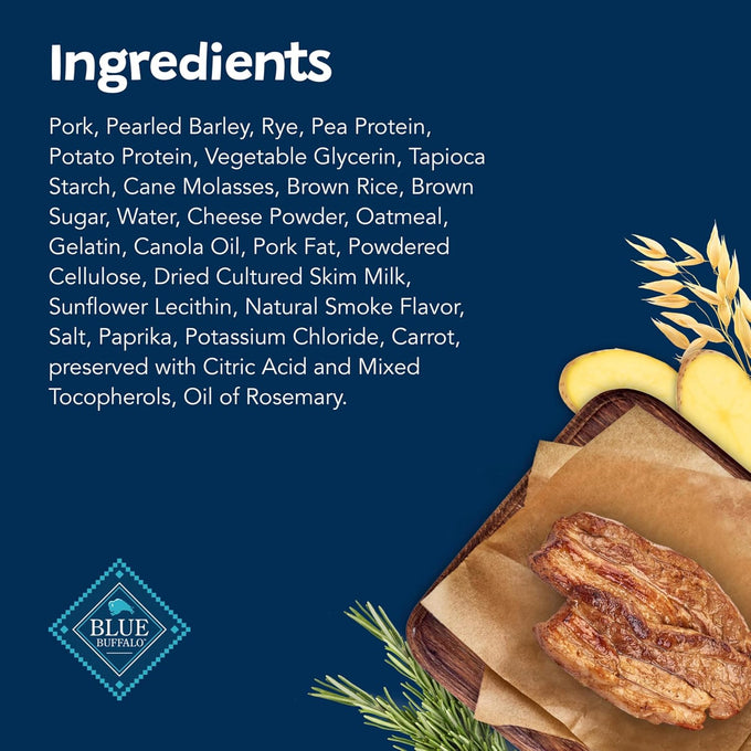 Blue Buffalo 6-oz Original Flavor Soft-Moist Dog Treats with Real USA Pork, Bacon-Style