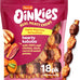 Hartz Oinkies Hearty Kabob Dog Treats with 100% Real Chicken Duck Sweet Potato Carrot Rawhide-Free Natural Dog Chews 18 Count