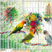loofah bird shredding toy for parakeet conure cockatiel budgies lovebird parrotlet cage accessories