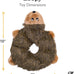 ZippyPaws Loopy No Stuffing Dog Toy for Small, Medium, & Large Dogs, Squeaky Pet Toy for Boredom, Soft Plush Puppy Products, Hedgehog Design