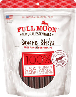 Full Moon Human Grade Beef Savory Sticks Dog Treats, 22 Ounce, US-Grown, 1.375 Pound