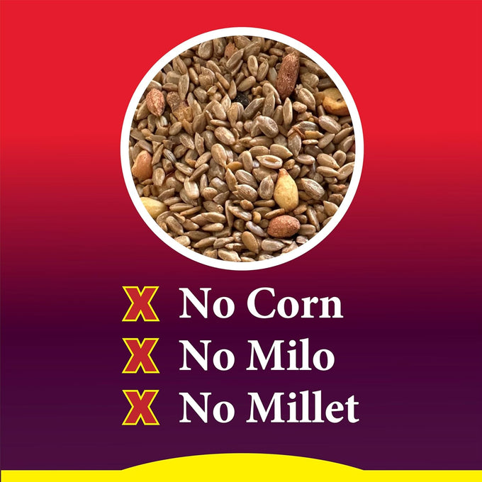 Wild Delight Advanced Formula Zero Waste Wild Bird Food 5lbs, Chili Pepper Blend, Squirrel Deterrent