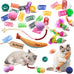Whisker Delights 34-Pack Interactive Cat Toy Set for Indoor Cats and Kittens