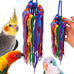 Bonka Bird Toys 51214 Small Aglet Heaven Cotton Shoelace Toy for Parakeets Cockatiels Quakers Pionus Bird Enrichment