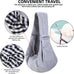 Gray Reversible Dog Carrier Sling with Storage Pocket for Small Dogs and Cats, 21 x 12 inches, 12 pounds