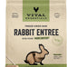 vital essentials freeze dried raw rabbit dog food 14oz bag high protein grain free dry dog food