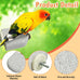 pinvnby 4-piece bird perch stands for small to medium parrots, cockatiels, lovebirds, conures, and finches