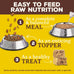 primal freeze dried raw dog food nuggets, rabbit, 14 oz, complete and balanced meal, grain free, high protein