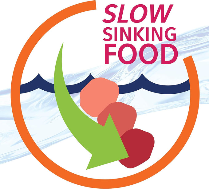 Aqueon Goldfish Fish Food Slow Sinking Granules, 5.8 Ounce, for Common Goldfish and Small Koi