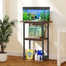 Snughome 2-tier rustic brown aquarium stand, heavy duty storage shelves for 20-gallon fish tank