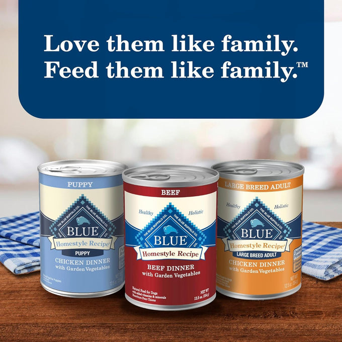 Blue Buffalo Homestyle Adult Wet Dog Food, Chicken & Beef Variety
