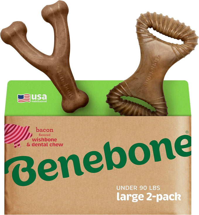 benebone small 4-pack dog toys durability made in usa for small dogs under 30 lbs