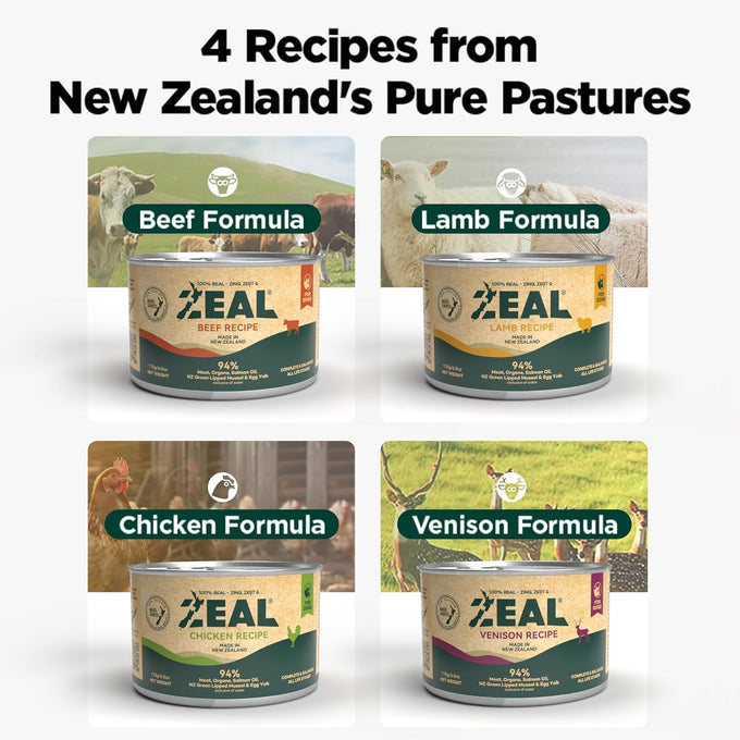 ZEAL Canned Wet Dog Food - High Protein, Grain-Free