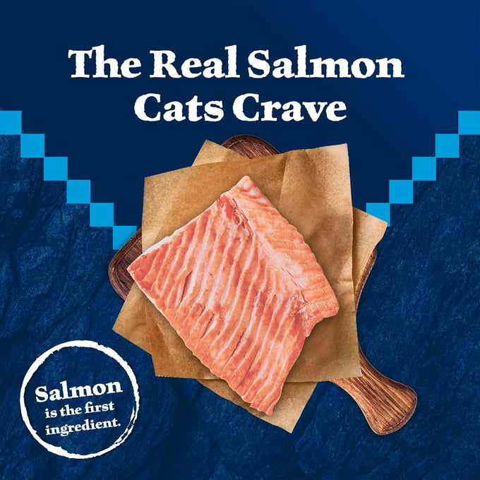 Blue Buffalo Wilderness Salmon Grain-Free Adult Dry Cat Food, 5-lb High-Protein Bag, Natural Ingredients