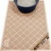 gorilla grip 24x17 gray cat litter box mat, cushioned coil mesh litter trapping mat, scatter control supplies for less mess
