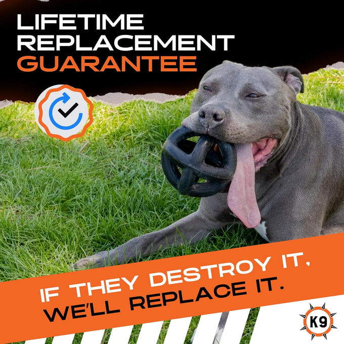 Monster K9 Ring Ball Virtually Indestructible Lifetime Guaranteed 5.5" Medium Large Breeds