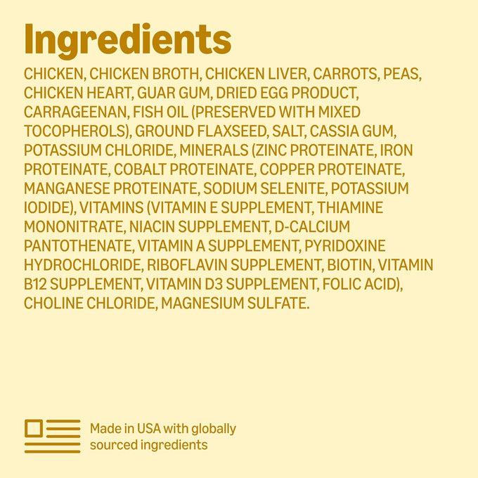 Amazon Basics Wet Dog Food, Pate, Chicken, 3.5 oz Cup (12-Pack)