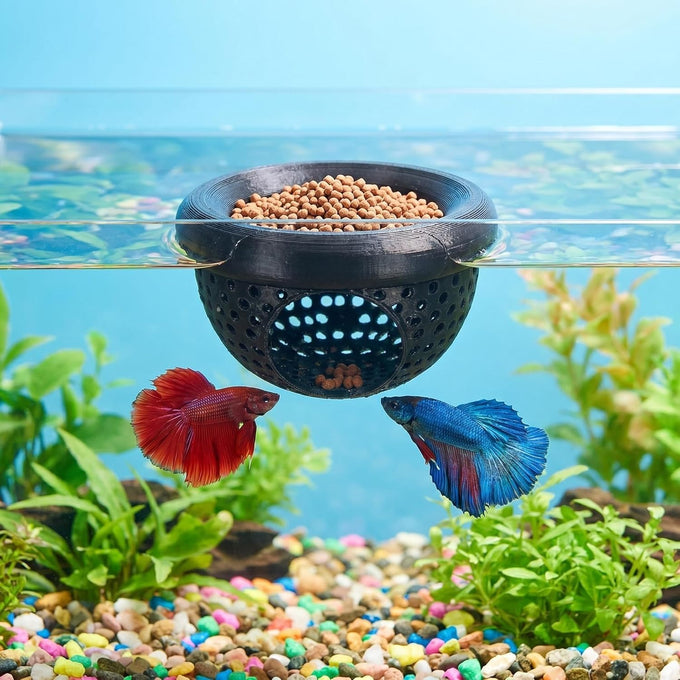LXLO 2 PCS floating betta log & hammock, beta/betta fish tank accessories & toys, aquarium safe, compact design, 3D print PLA, 10cm x 5.6cm